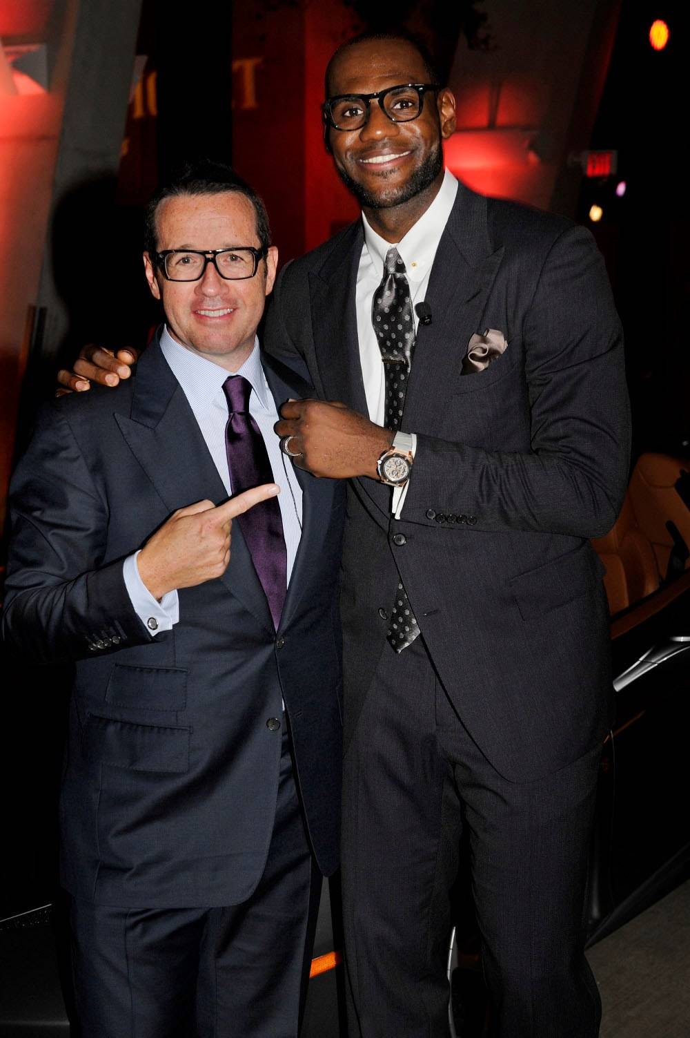 CEO Audemars Piguet Francois-Henry Bennahmias and Lebron James