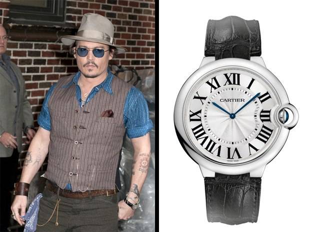 Johnny Depp Spotted Wearing Ballon Bleu de Cartier - Best Luxury Watch
