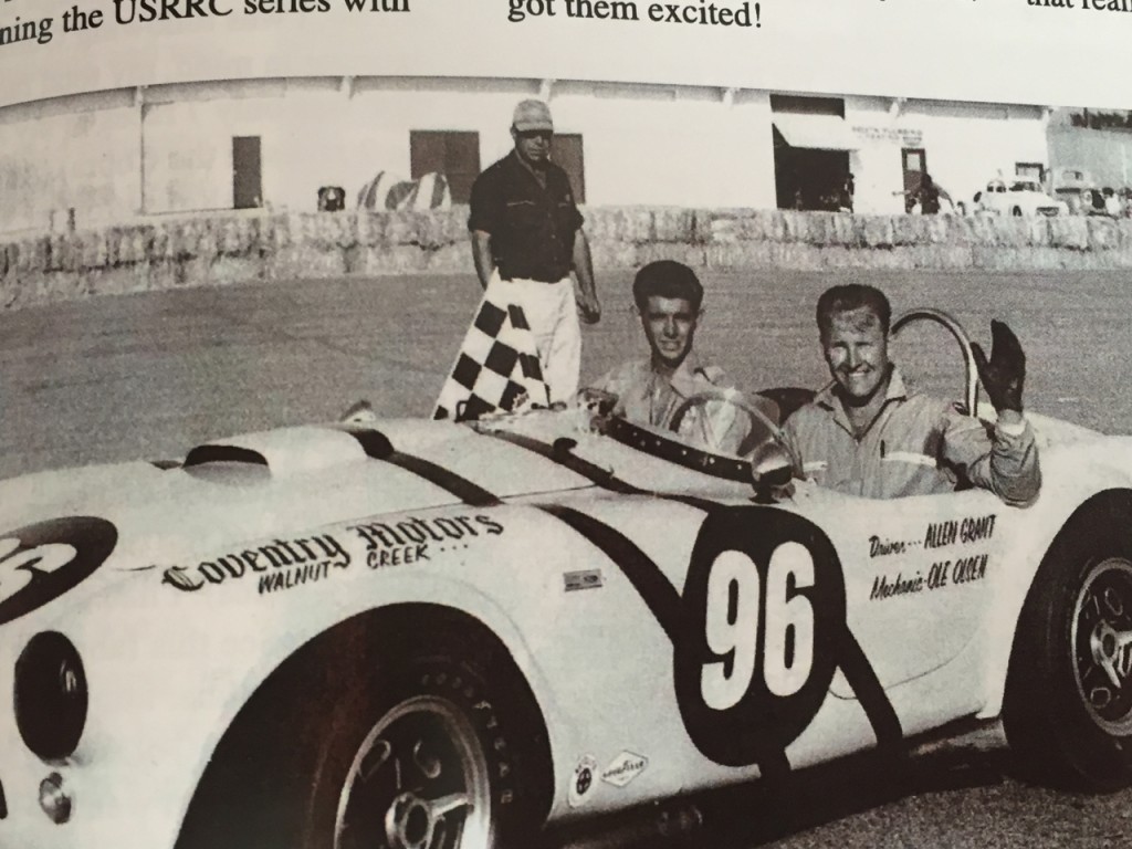 George Lucas riding with Allen Grant in the Coventry Motors Cobra (Photo courtesy of Allen Grant.)