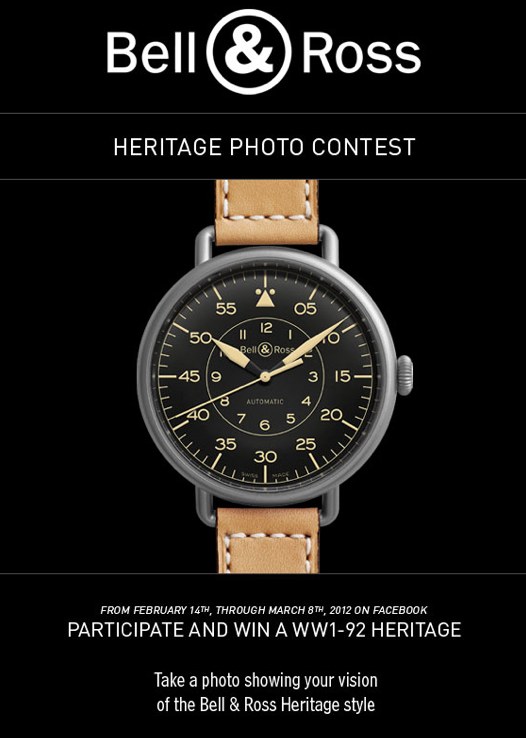 Win A WW1 92 HERITAGE Through Bell Ross Photo Contest