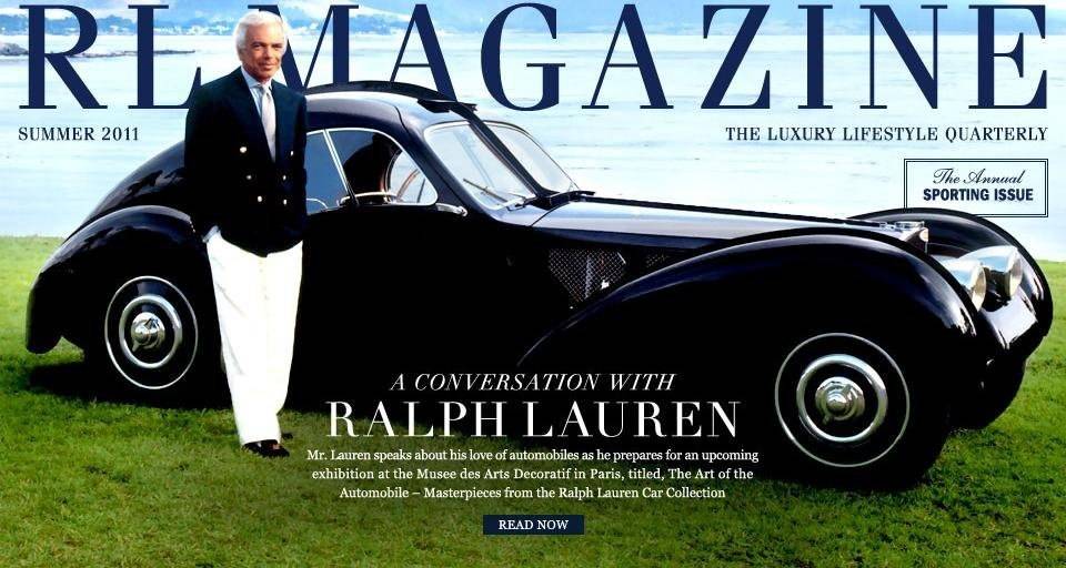 Ralph Lauren Automotive Model Inspired by Bugatti 57 SC Atlantic 1938