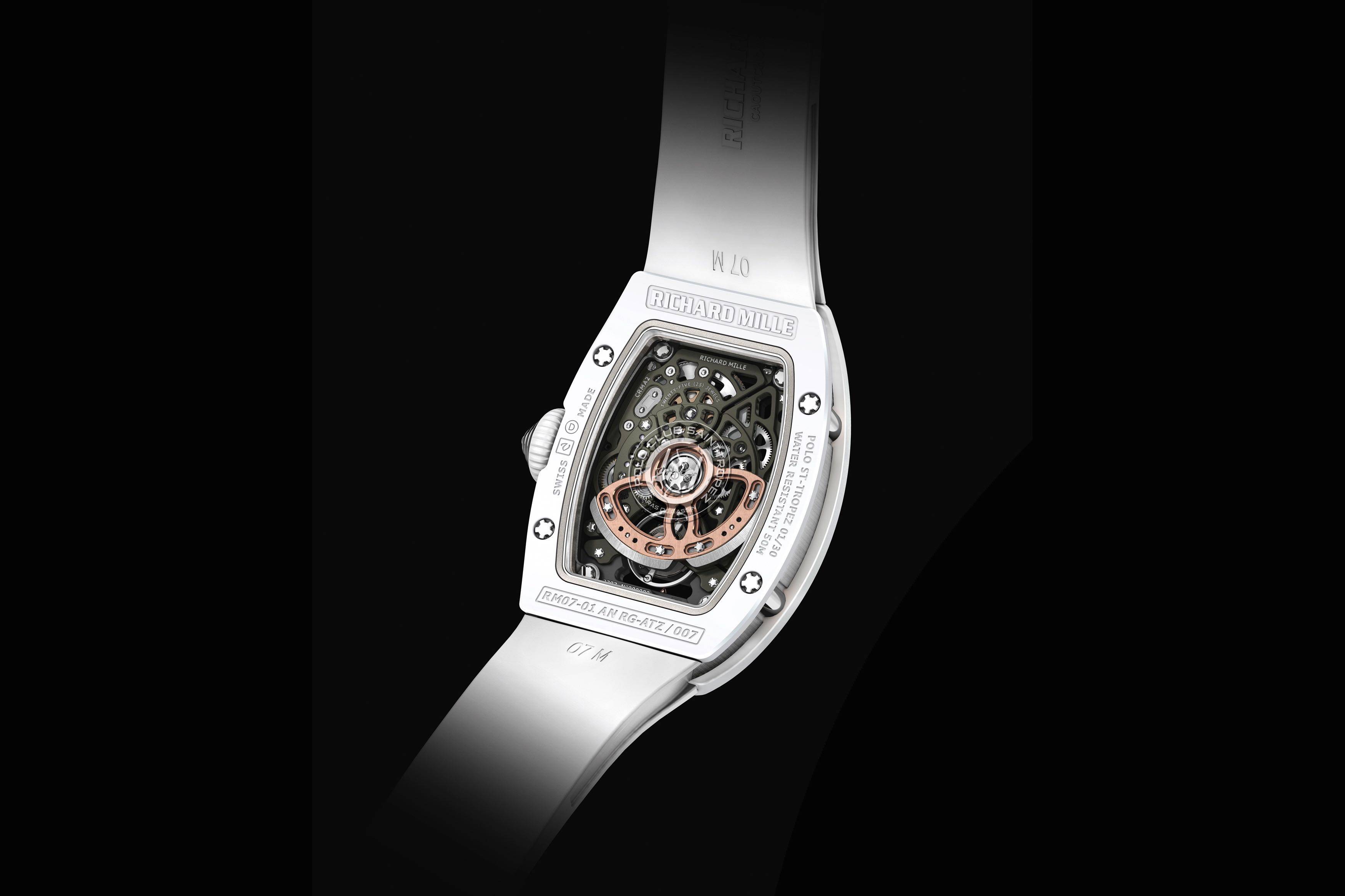 Hands On The Richard Mille RM07 01 Polo Club Saint-Tropez White Ceramic