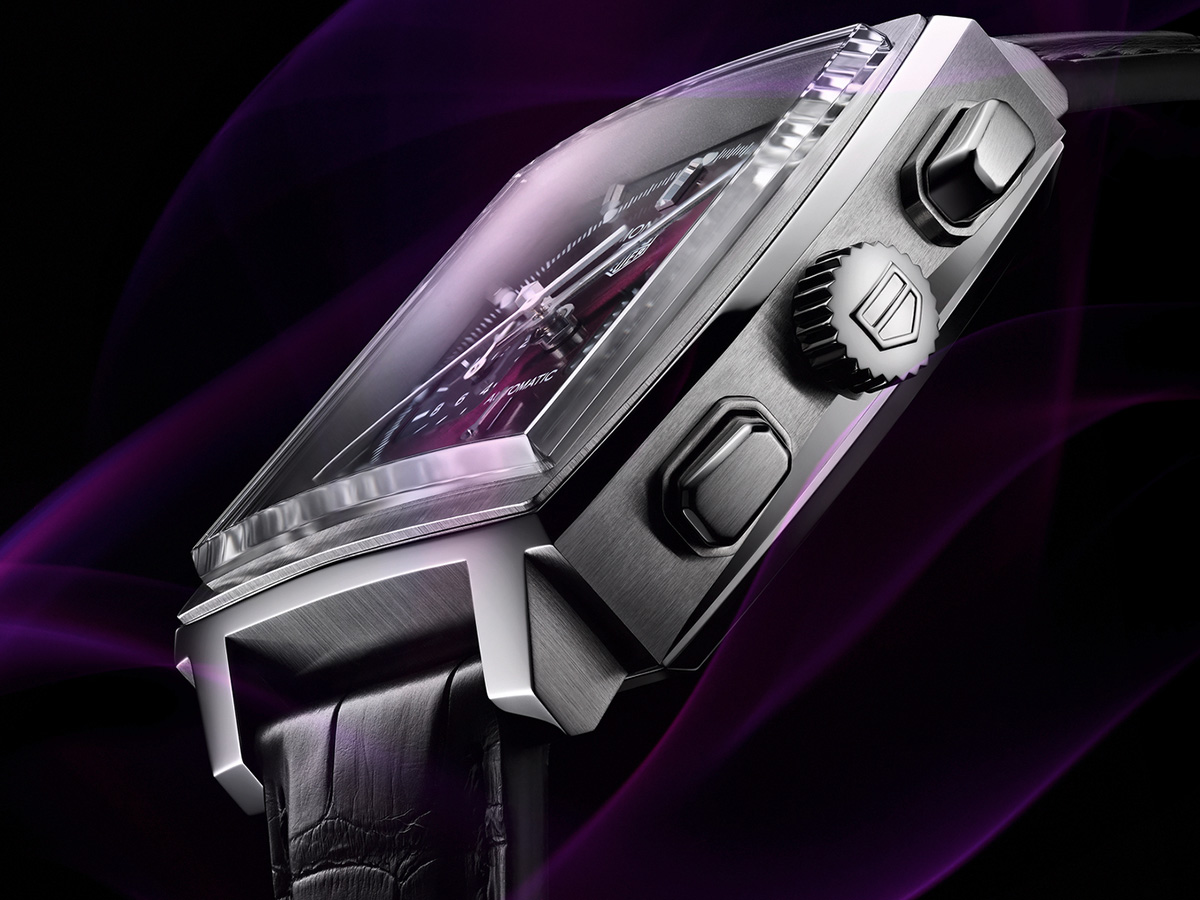 purple luxury watch