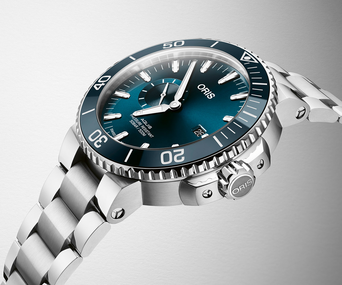 Oris Releases The Aquis Date Small Seconds In A Sleek New Color